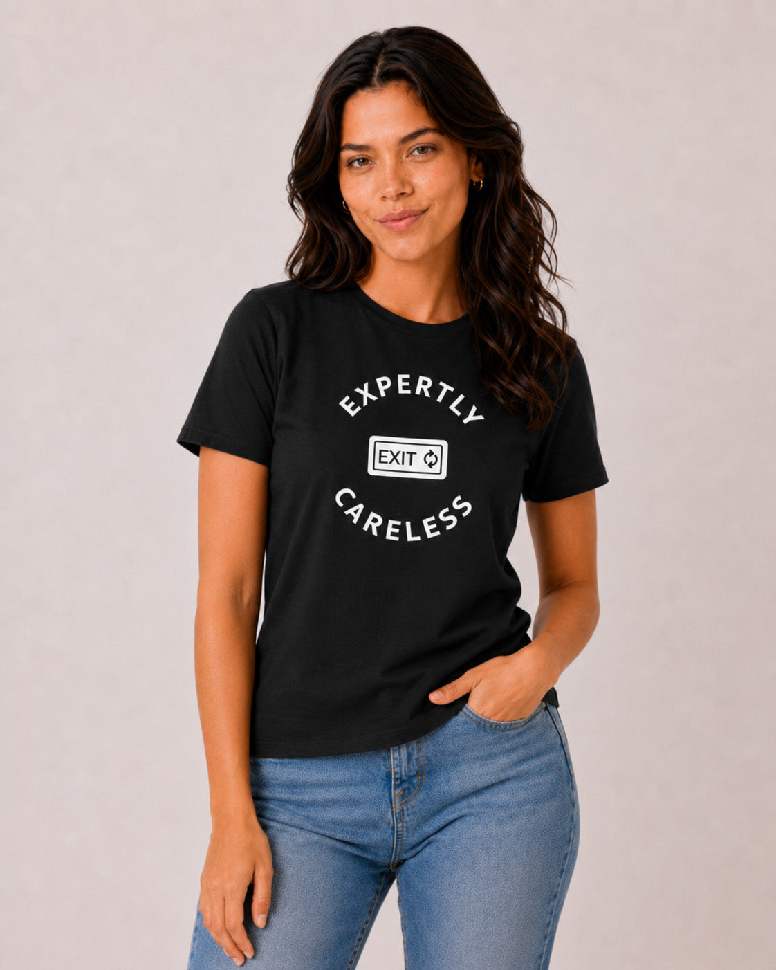 Expertly Careless — Minimalist Statement Graphic T-Shirt