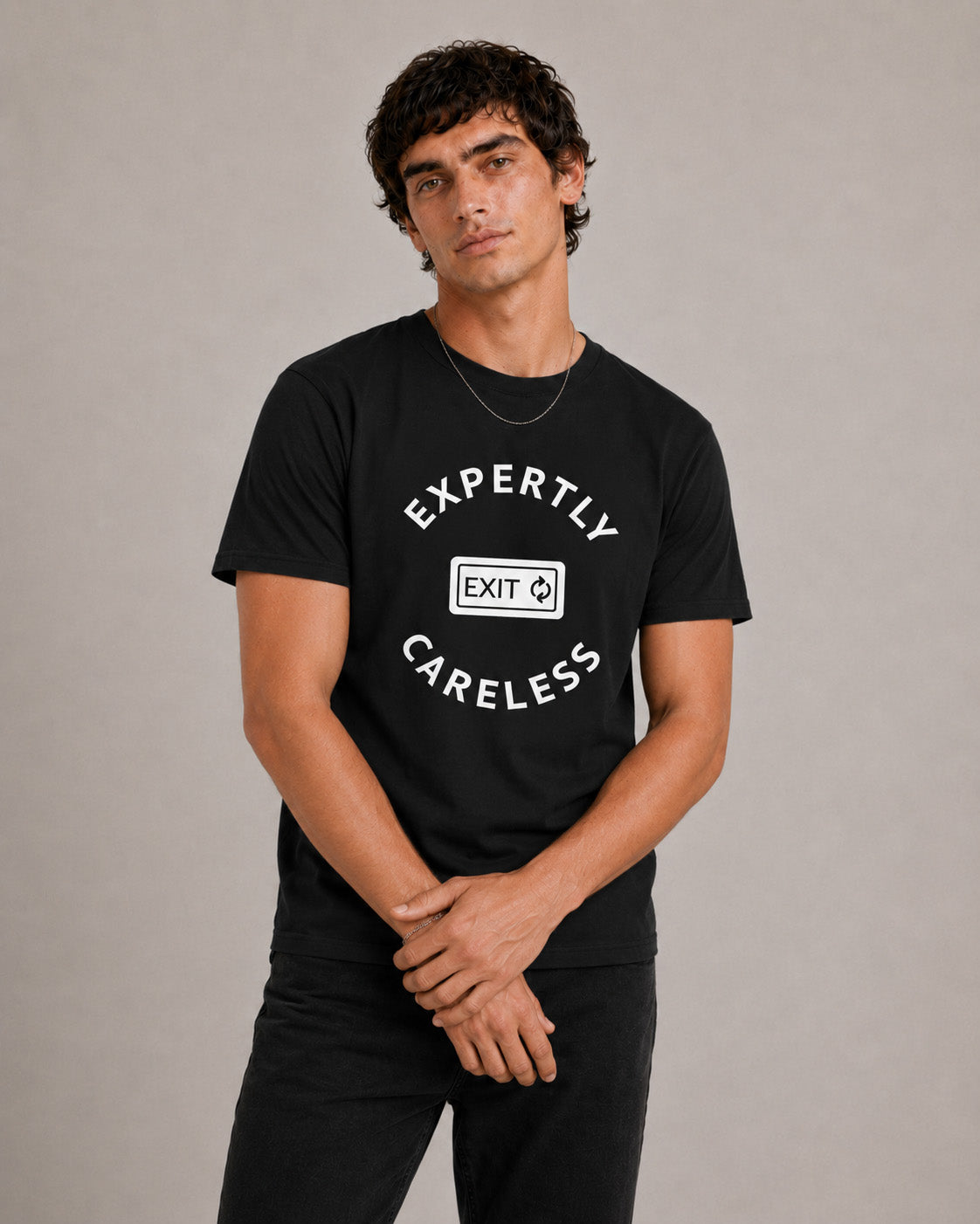 Expertly Careless — Minimalist Statement Graphic T-Shirt