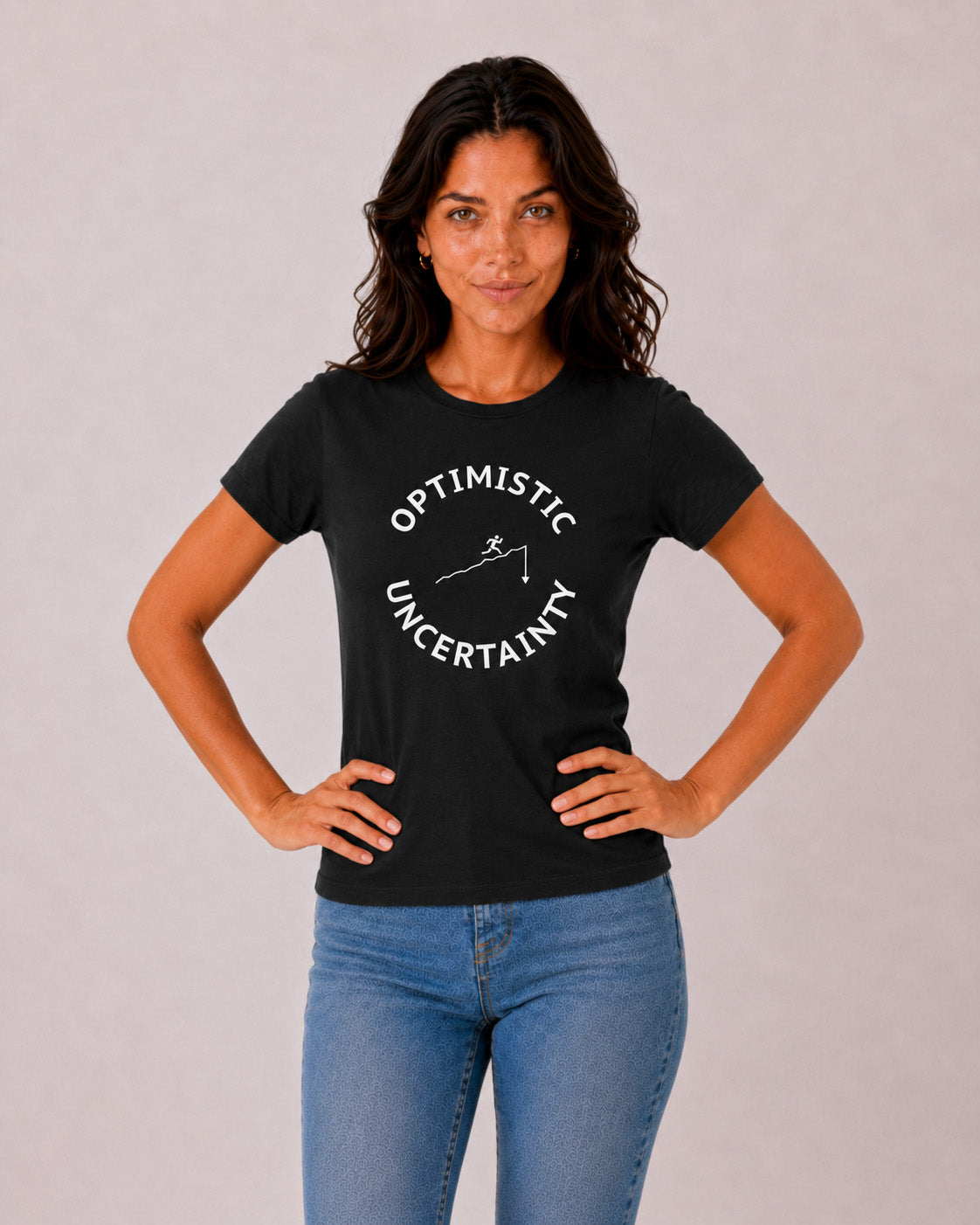 Optimistic Uncertainty Graphic T-Shirt — Minimalist Statement Tee