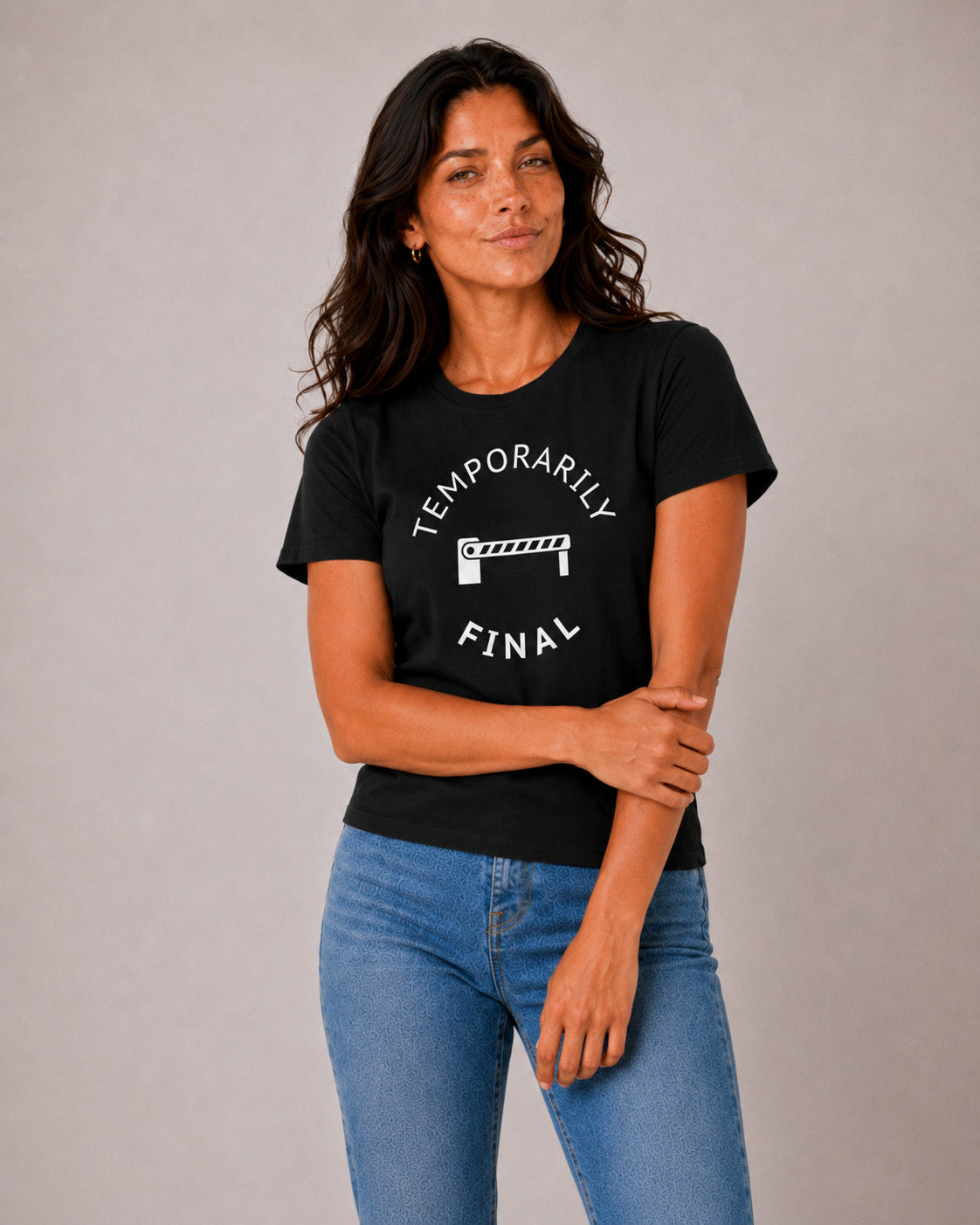 Temporarily Final Graphic T-Shirt — Minimalist Statement Tee