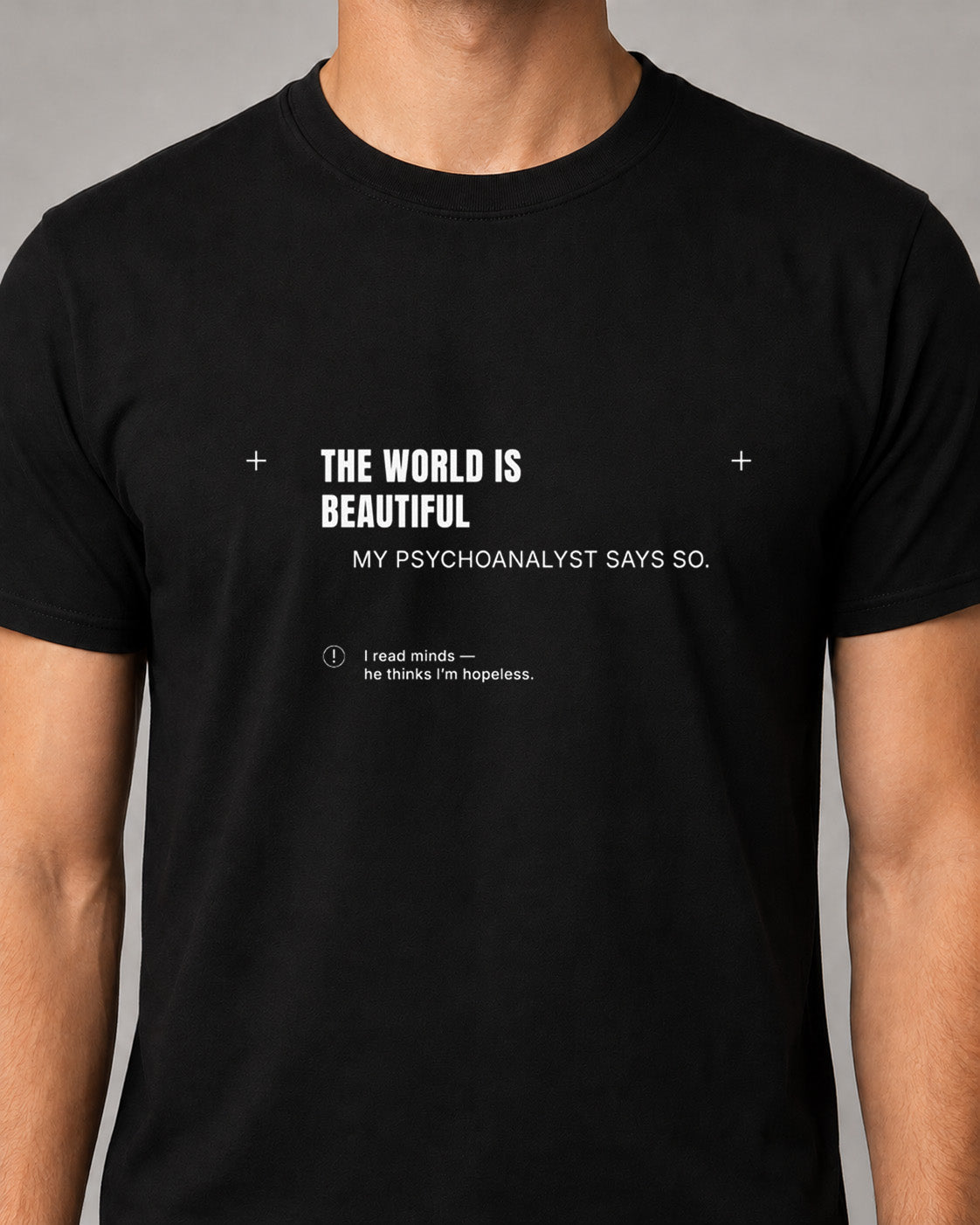 The World Is Beautiful Graphic T-Shirt — Minimalist Statement Tee