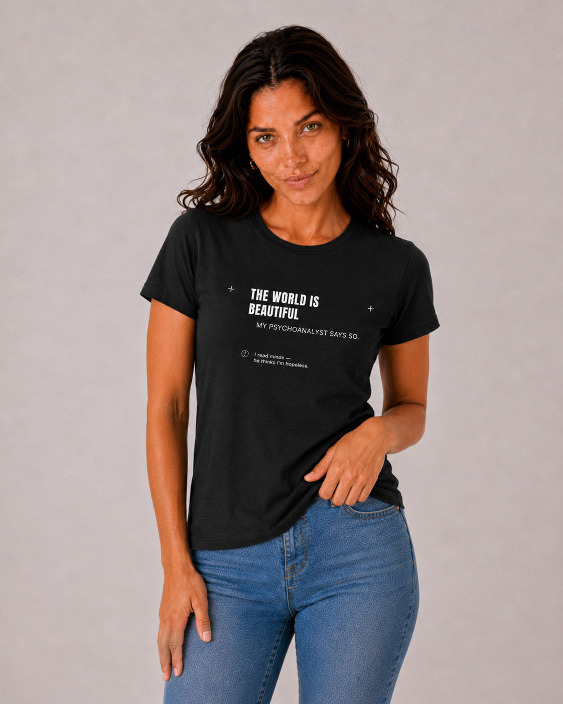 The World Is Beautiful Graphic T-Shirt — Minimalist Statement Tee